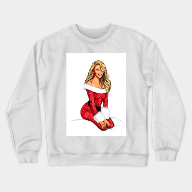 Santa Baby Crewneck Sweatshirt by Svetlana Pelin